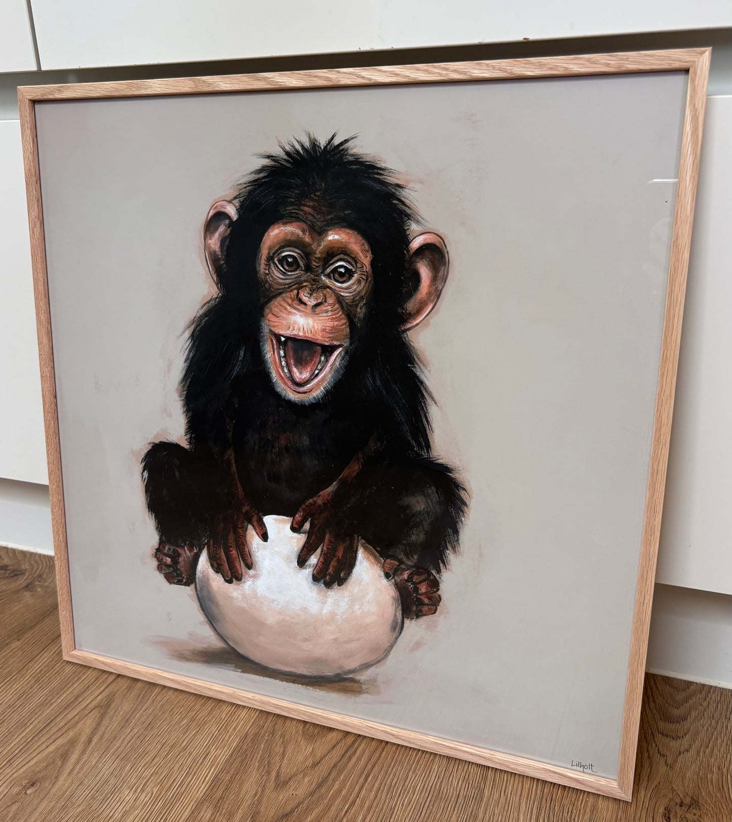 Aben og ægget 40 x 40 cm