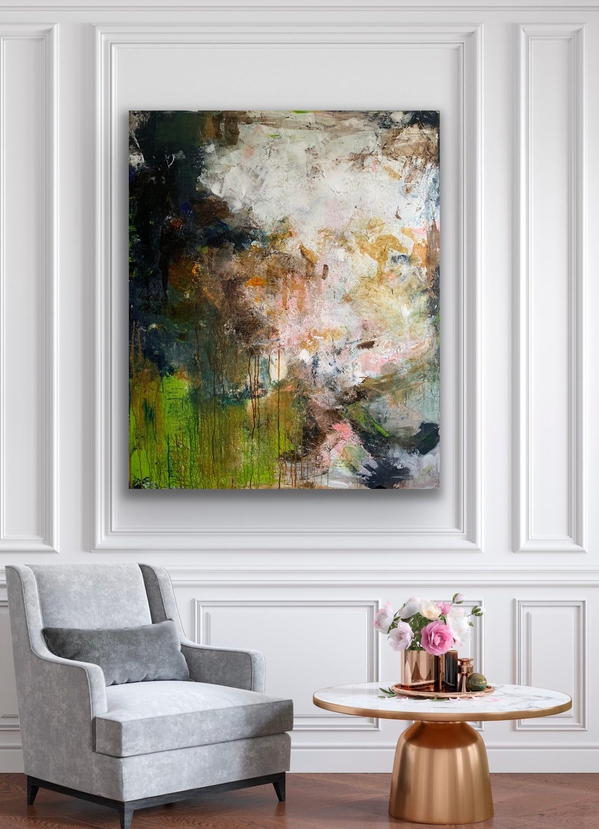 "Sensommerens magi" str. 100 x 120 cm