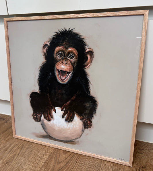 Aben og ægget 40 x 40 cm