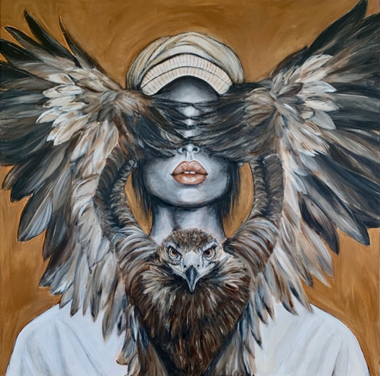 "Spread Your Wings and Fly" 50 x 50 cm